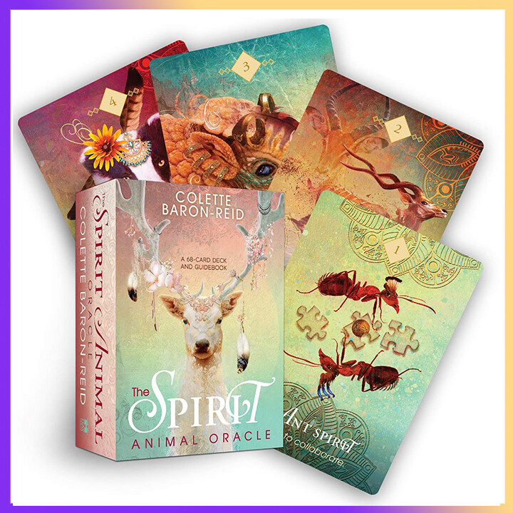 The Spirit Animal Oracle Cards Deck | 68 Cards - 73x102 mm | English Version | Divination Game