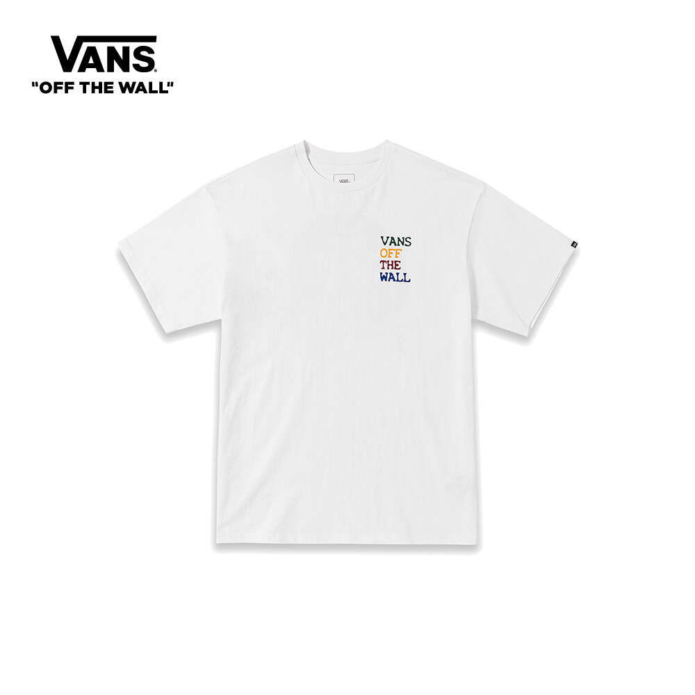 Vans Merch Pieces Dart Board Short Sleeve T-shirt Men WHITE VN0008Z9WHT1