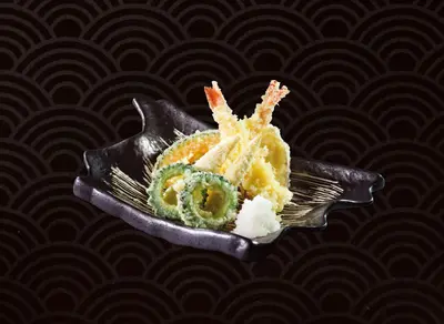 Okinawa Bitter Gourd Tempura Platter