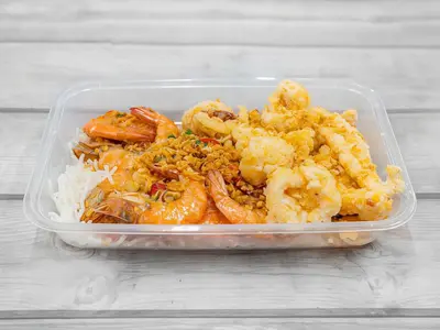 Fried Large Mantis Shrimp with Salt and Pepper