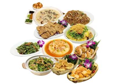 Set up a table for six people