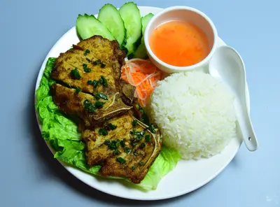 Pork chop with rice